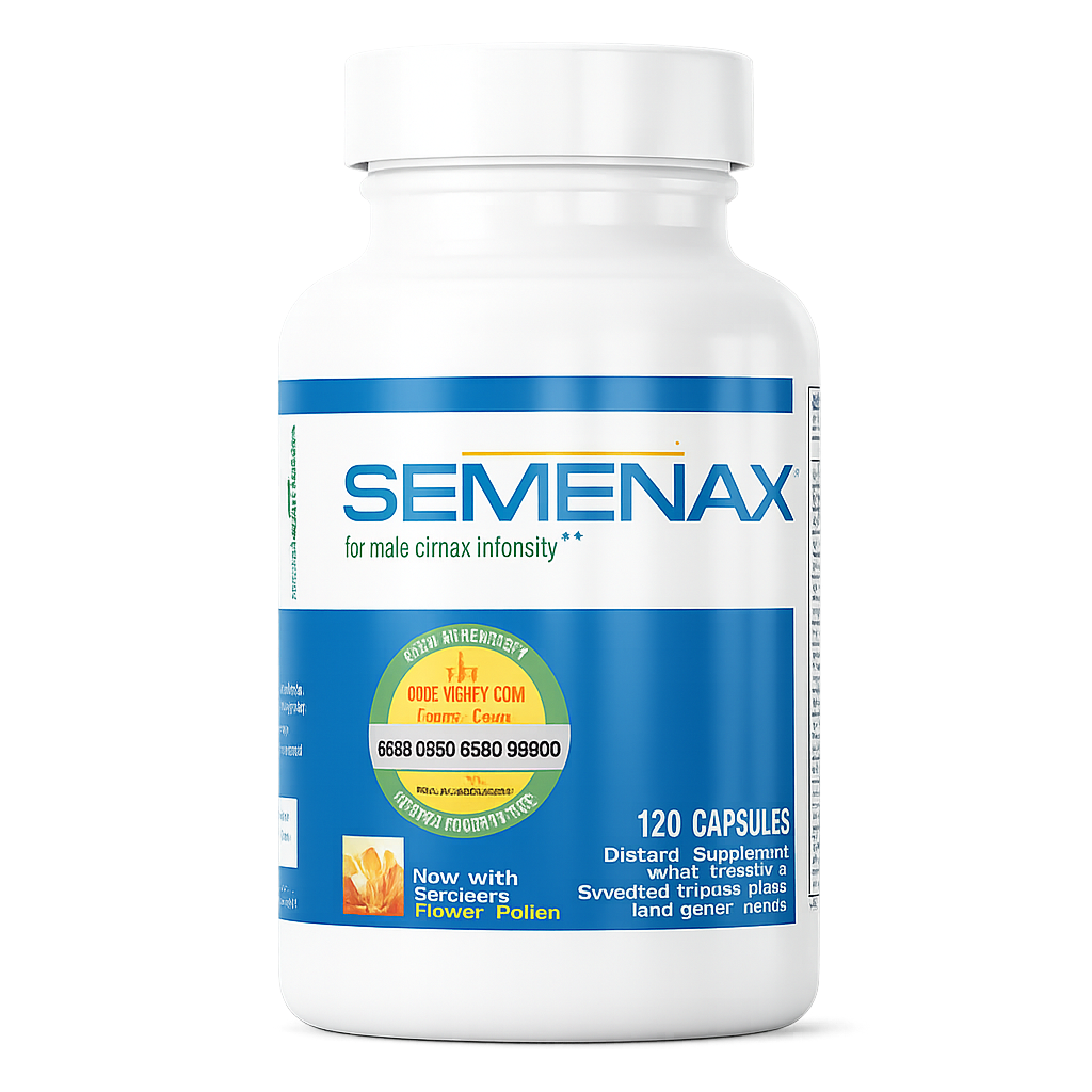 Semenax for man supplement bottle with 120 capsules